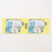 Tapis De Yoga Illustration du lait (Devant (Horizontal))