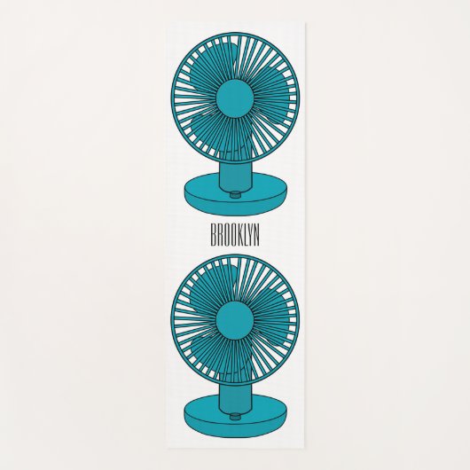 Tapis De Yoga Illustration du ventilateur (Devant)