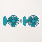Tapis De Yoga Illustration du ventilateur (Devant (Horizontal))