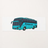 Tapis De Yoga Illustration d'un autobus à passagers moderne (Dos (Horizontal))