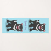 Tapis De Yoga Illustration d'un diable de Tasmanie affamé (Devant (Horizontal))
