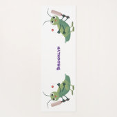 Tapis De Yoga Illustration d'un insecte du cricket vert mou (Dos)