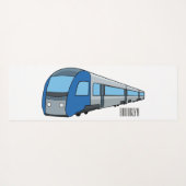 Tapis De Yoga Illustration d'un train électrique (Dos (Horizontal))