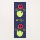 Tapis De Yoga Illustration d'une luciole à éclair mignon (Dos)