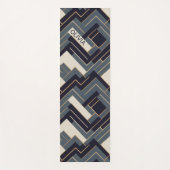 Tapis De Yoga Illustration géométrique en or (Devant)