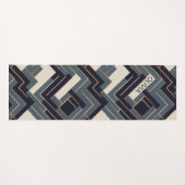 Tapis De Yoga Illustration géométrique en or (Devant (Horizontal))