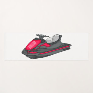 Tapis De Yoga Illustration Jet ski