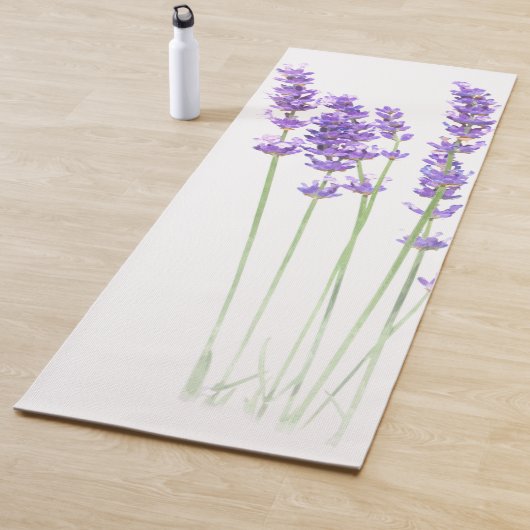 Tapis De Yoga Illustration Lavender (En situation)