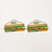 Tapis De Yoga Illustration Sandwich (Dos (Horizontal))