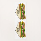 Tapis De Yoga Illustration Sandwich (Devant)