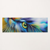 Tapis De Yoga Image miroir d'un chaton siamois coloré (Dos (Horizontal))