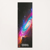 Tapis De Yoga Imaginaire céleste Trou noir Nom personnalisé Doub (Devant)