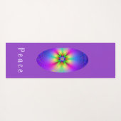 Tapis De Yoga imaginaire multi-fleurs Abstrait (Dos (Horizontal))