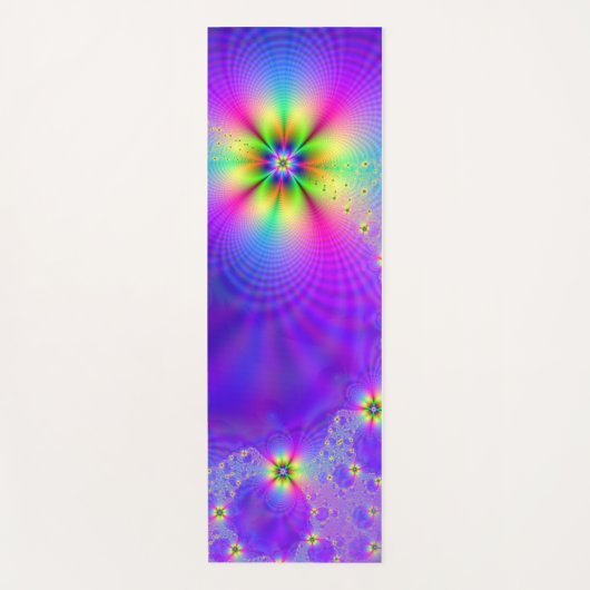 Tapis De Yoga imaginaire multi-fleurs Abstrait (Devant)