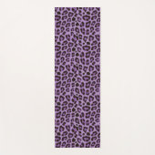 Tapis De Yoga Impression Animale Tachetée Motif Léopard Violet (Devant)
