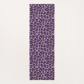 Tapis De Yoga Impression Animale Tachetée Motif Léopard Violet (Dos)