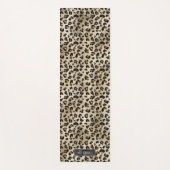 Tapis De Yoga Impression d'animal léopard avec fausse feuille no (Devant)