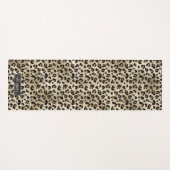 Tapis De Yoga Impression d'animal léopard avec fausse feuille no (Devant (Horizontal))