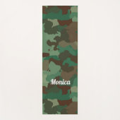 Tapis De Yoga Impression de caméra verte Cool (Devant)