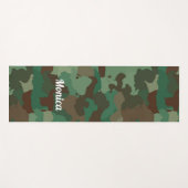 Tapis De Yoga Impression de caméra verte Cool (Devant (Horizontal))