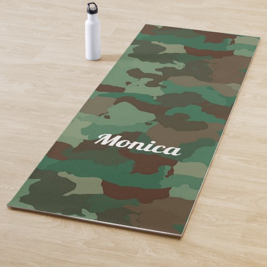 Tapis De Yoga Impression de caméra verte Cool (En situation)