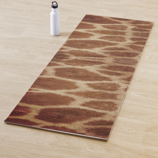 Tapis De Yoga Impression de girafe (En situation)