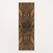 Tapis De Yoga Impression de la peau de serpent Brown (Devant)
