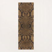 Tapis De Yoga Impression de la peau de serpent Brown (Dos)