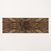 Tapis De Yoga Impression de la peau de serpent Brown (Devant (Horizontal))
