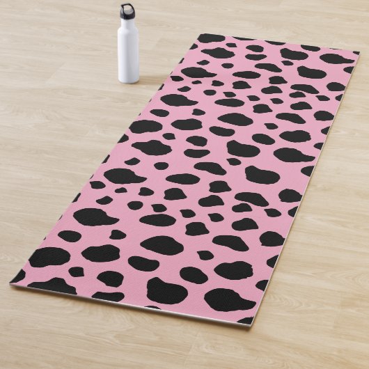 Tapis De Yoga Impression de vache, Motif de vache, Spots de vach (En situation)