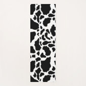 Tapis De Yoga Impression de vache noire et blanche (Devant)