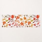Tapis De Yoga Impression florale aquarelle (Dos (Horizontal))