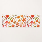Tapis De Yoga Impression florale aquarelle (Devant (Horizontal))