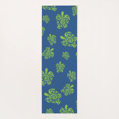 Tapis De Yoga Impression graphique verte et bleue de tortue (Dos)
