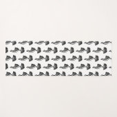 Tapis De Yoga Impression Lino Feuille Gingko (Devant (Horizontal))