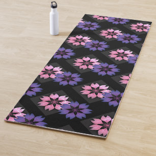 Tapis De Yoga Impression numérique graphique florale unique