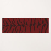 Tapis De Yoga Impression numérique rouge Tiger (Devant (Horizontal))