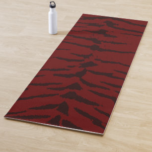 Tapis De Yoga Impression numérique rouge Tiger