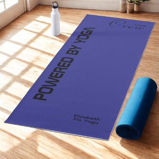 Tapis De Yoga Impression personnalisée Yoga Crew Bleu foncé