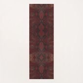 Tapis De Yoga Impression Python rouge et noir (Devant)