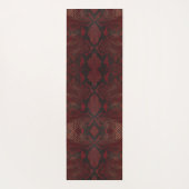 Tapis De Yoga Impression Python rouge et noir (Dos)