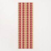 Tapis De Yoga impression rose (Devant)