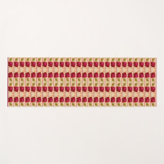 Tapis De Yoga impression rose (Devant (Horizontal))