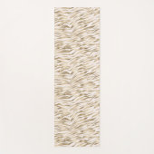 Tapis De Yoga Impression Zèbre Or (Devant)