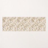 Tapis De Yoga Impression Zèbre Or (Devant (Horizontal))