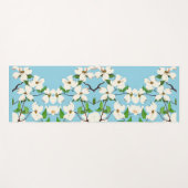 Tapis De Yoga imprimé de fleurs de bois (Devant (Horizontal))