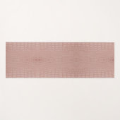 Tapis De Yoga Imprimer l'alligator rose (Devant (Horizontal))