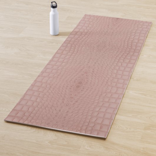Tapis De Yoga Imprimer l'alligator rose (En situation)