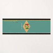 Tapis De Yoga Indicateur du Delaware (Devant (Horizontal))