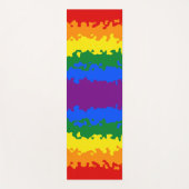 Tapis De Yoga Indicateur Gay pride Abstrait (Devant)